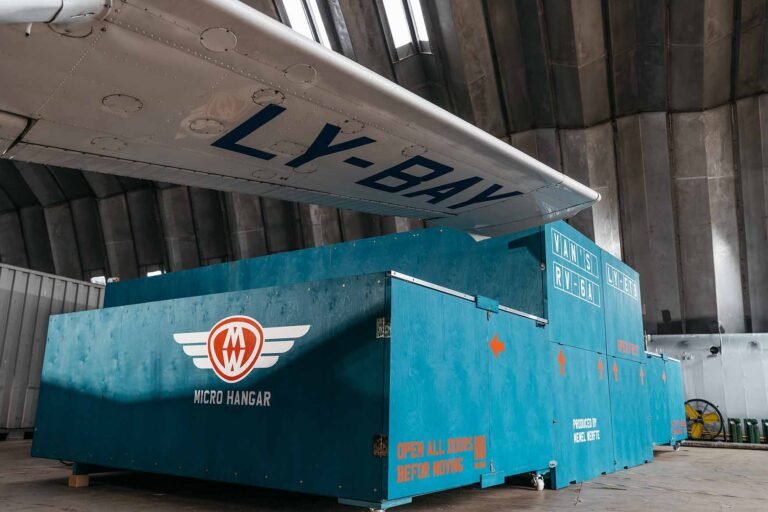 Micro Hangar with Closed Gates